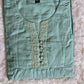 Sky blue cotton kurti and pant