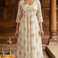 A line frock style kurti with design