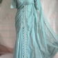 Kotta cotton saree with scallop border - Stitched blouse