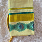 Set saree with peacock design