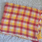 Mul cotton saree with check design- fall and pico ready- No BP
