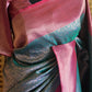 Brocade semi silk saree with stitched blouse