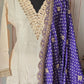 Creme color 3 pc salwar suit set