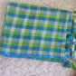 Mul cotton saree with check design- fall and pico ready- No BP