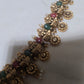 Long coral and jade haaram with earrings