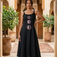 Cotton kurti (sleevless) set with mirror work