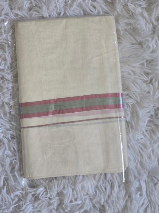 Mens mund/dhoti( rosegold/silver)