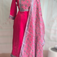 Satin organza 3 pc salwar suit set