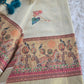 Tissue set saree with mural printed design