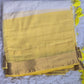 Mul cotton saree( yellow white)