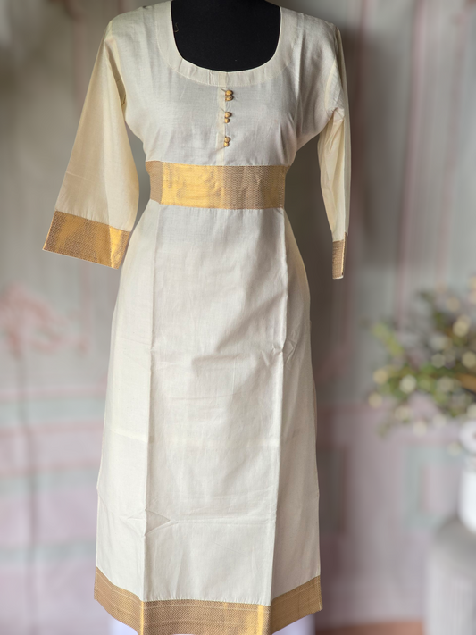 Onam kurti design 10