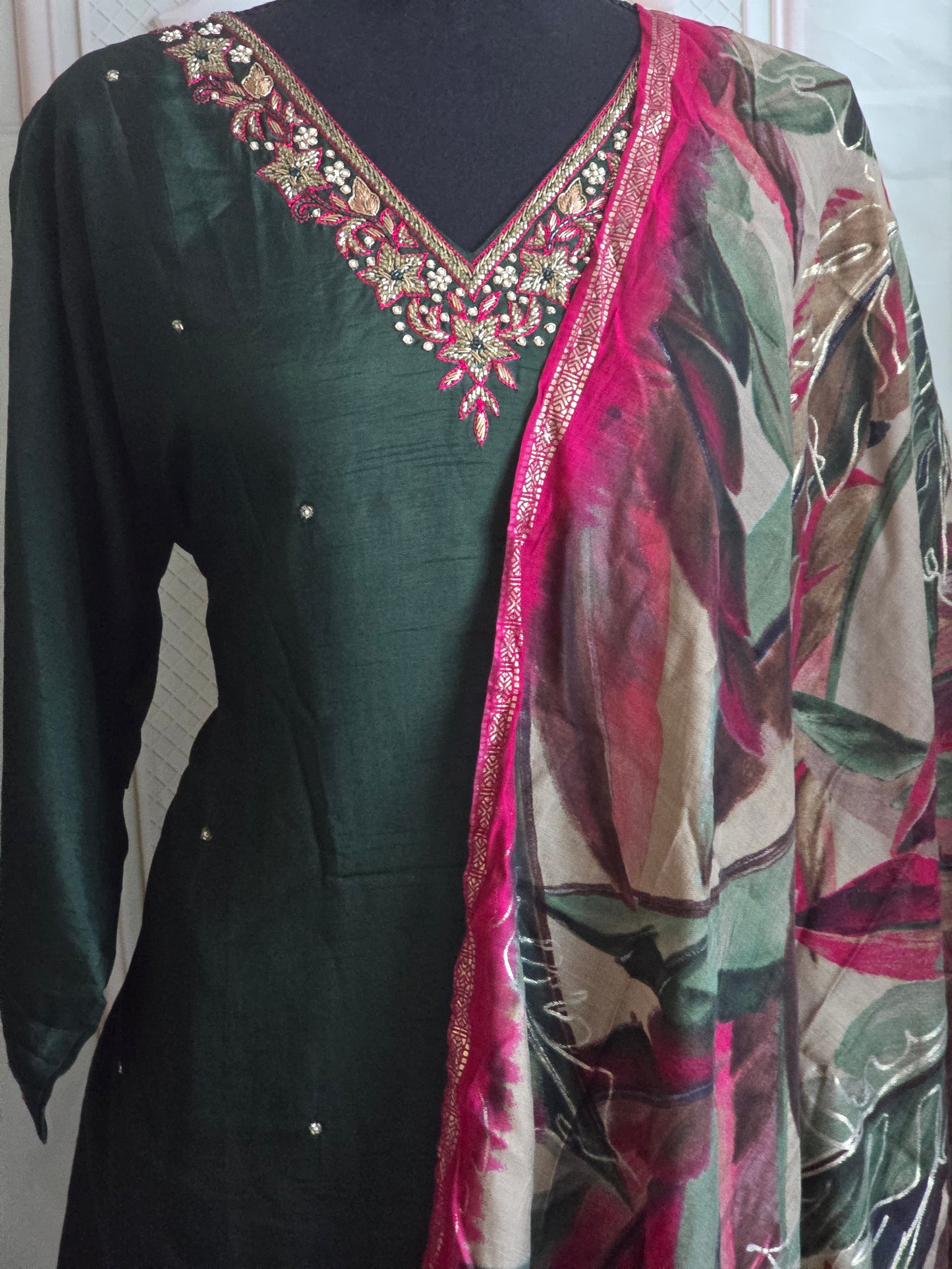 Dola silk 3 pc salwar suit set