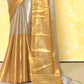 Semi tissue saree- silver and antique gold- No BP