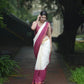 Cotton set saree with duel shade- BP