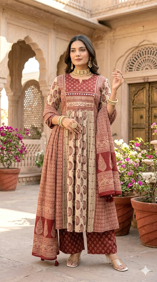 Premium mul cotton 3 pc salwar suit