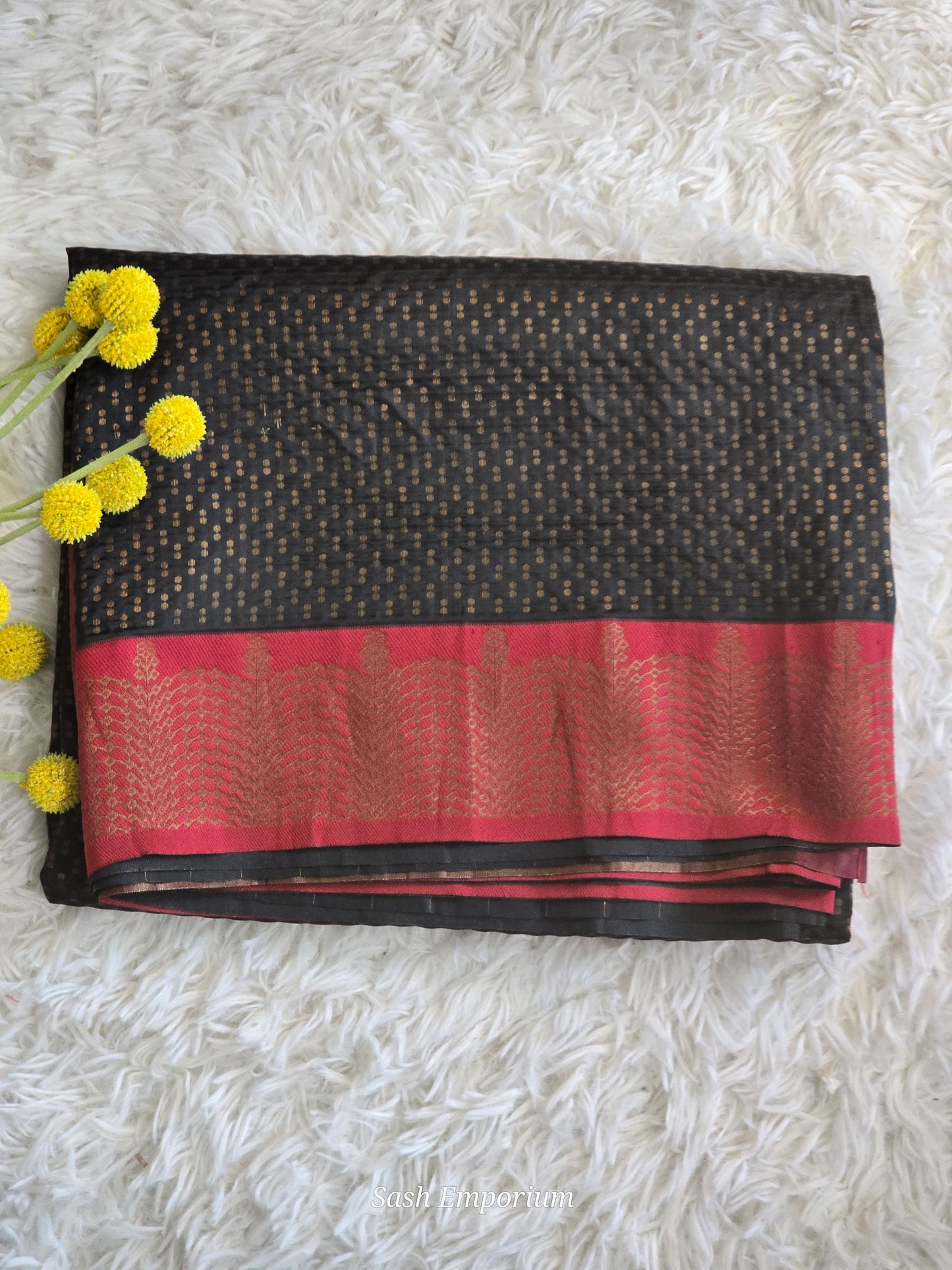 Semi silk saree with stitched blouse