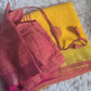 Semi linen saree with stitched blouse