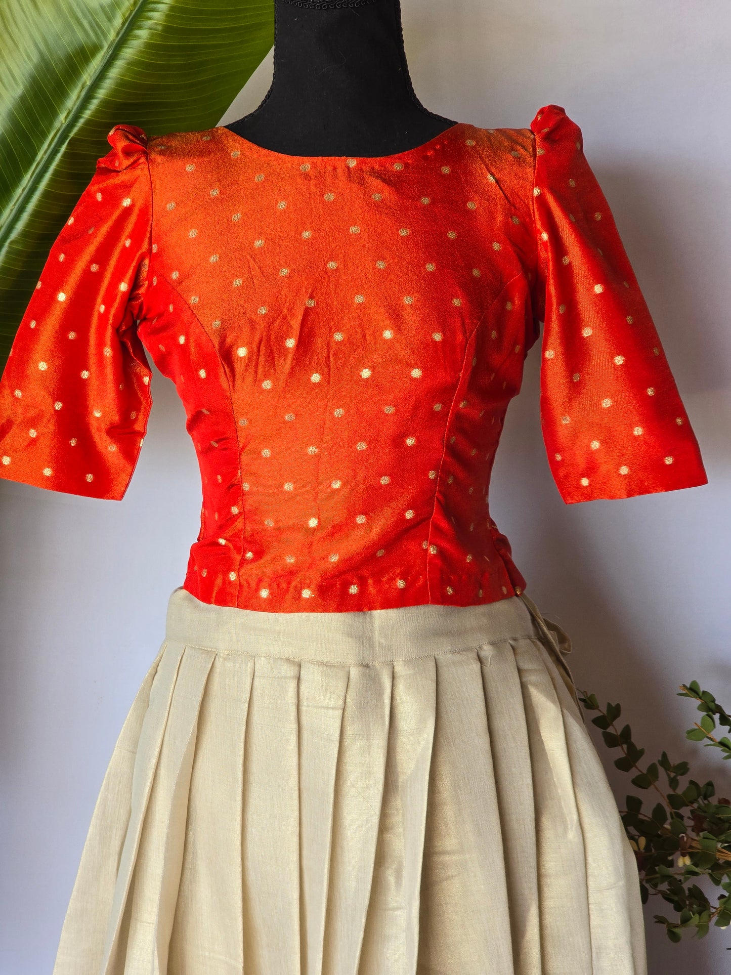 Onam skirt and top design 1 (12-15 age)