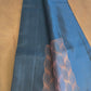 Kancheepuram soft silk with blue copper combo