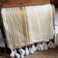Mul cotton onam saree with stripes border