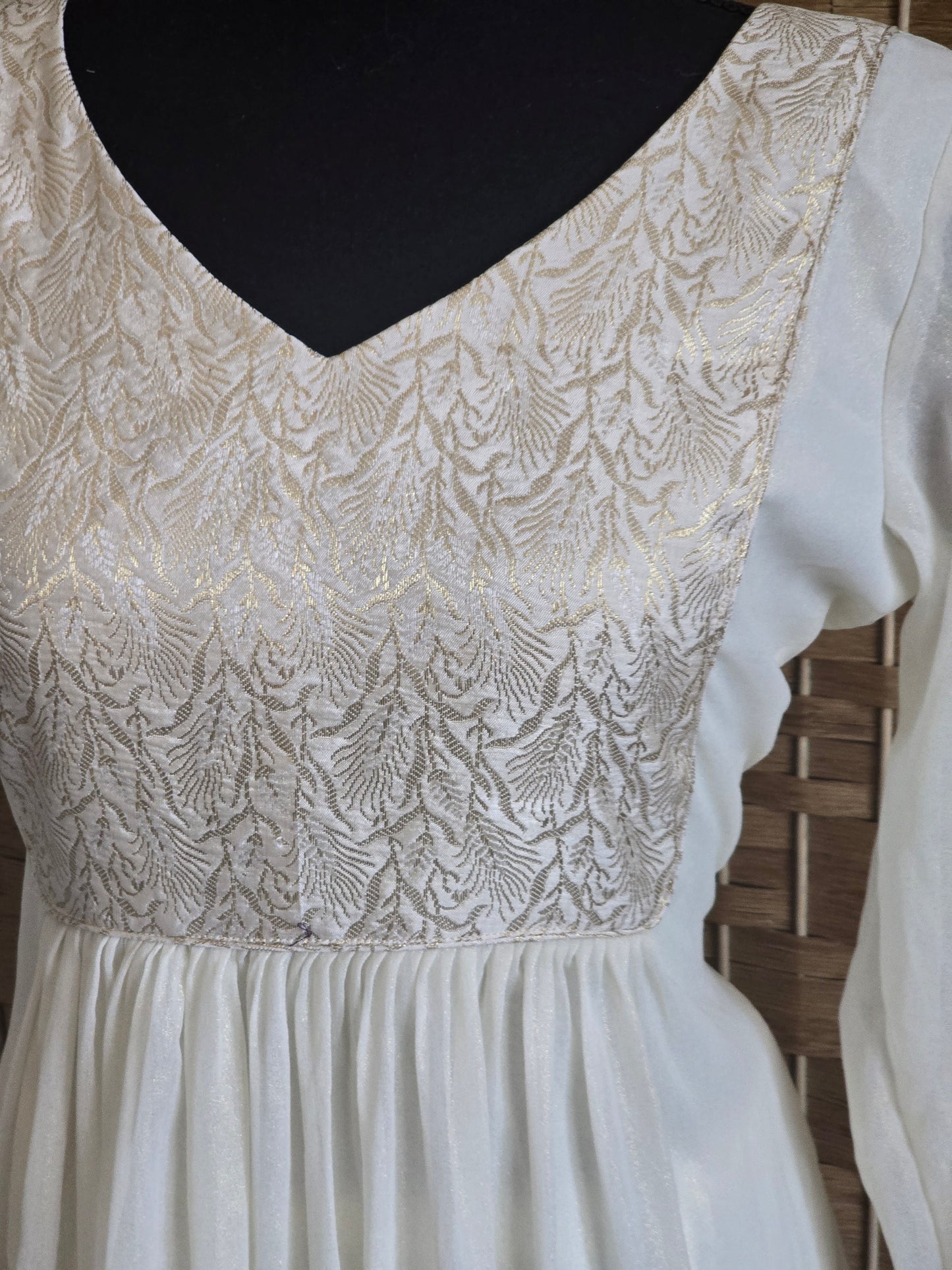 A line kurti with yoke design