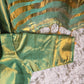 Semi tissue( pastel green)saree with stitched blouse ( elbow sleeve)
