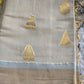 Premium cotton tissue set saree witg gold design