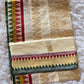 Cotton set saree with green and maroon border