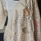 Onam kurti with banarasi dupatta