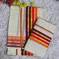 Cotton set mund-orange/ maroon