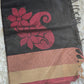 Pure cotton saree with maroon border