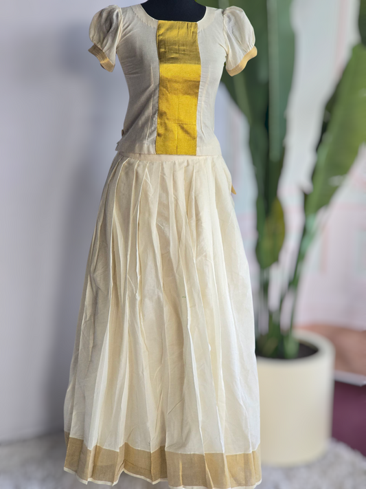 Onam skirt and top ( 12-15) age