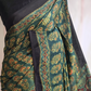 Modal silk saree with handblock print - stitched blouse
