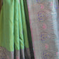 Handloom banarasi tussar saree with meenakari border- Stitched blouse