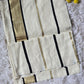 Soft cotton onam saree with black/ gold stripes