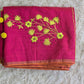 Cotton silk saree with embroidery work