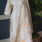 Onam kurti with banarasi dupatta