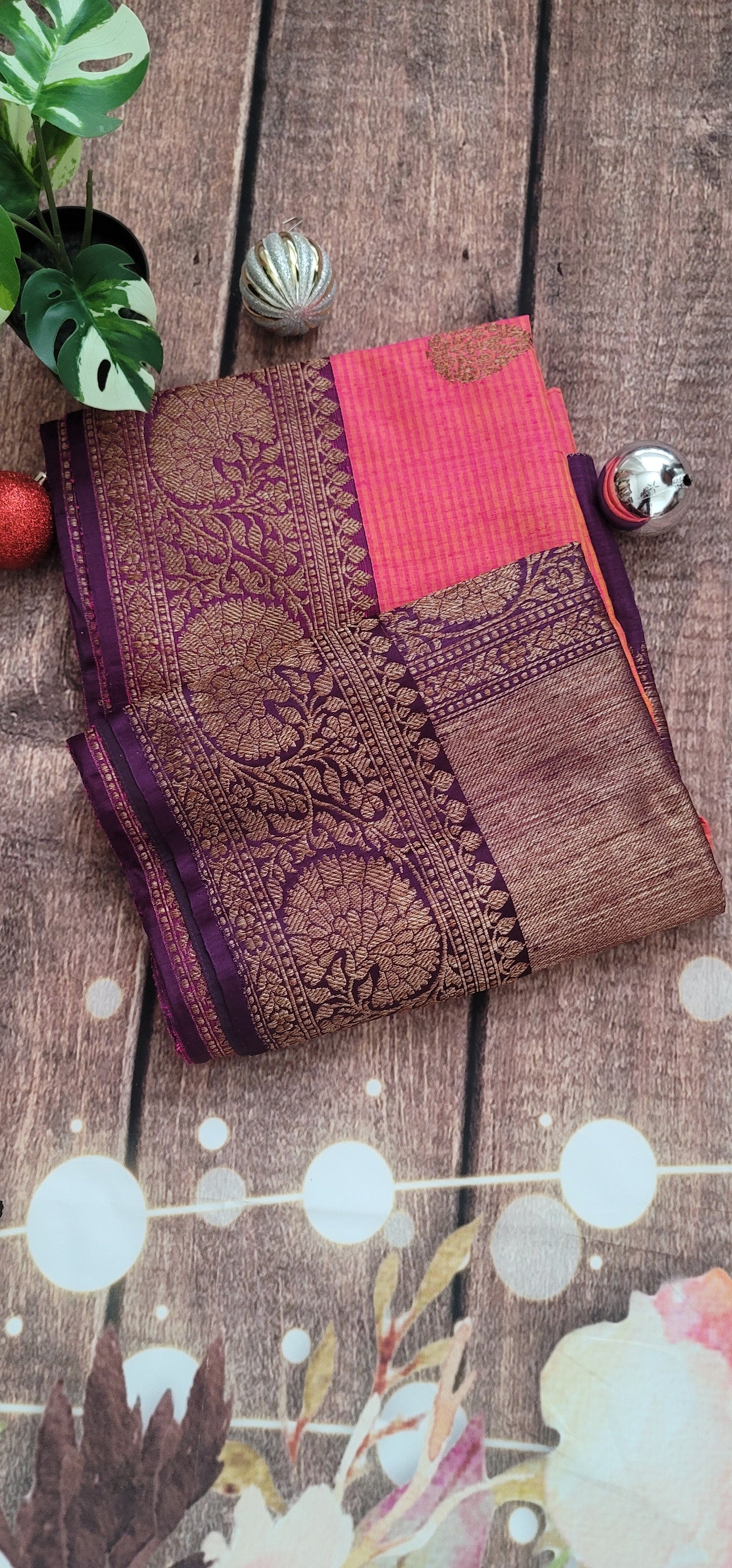 Handloom Banarasi pure dupion silk saree