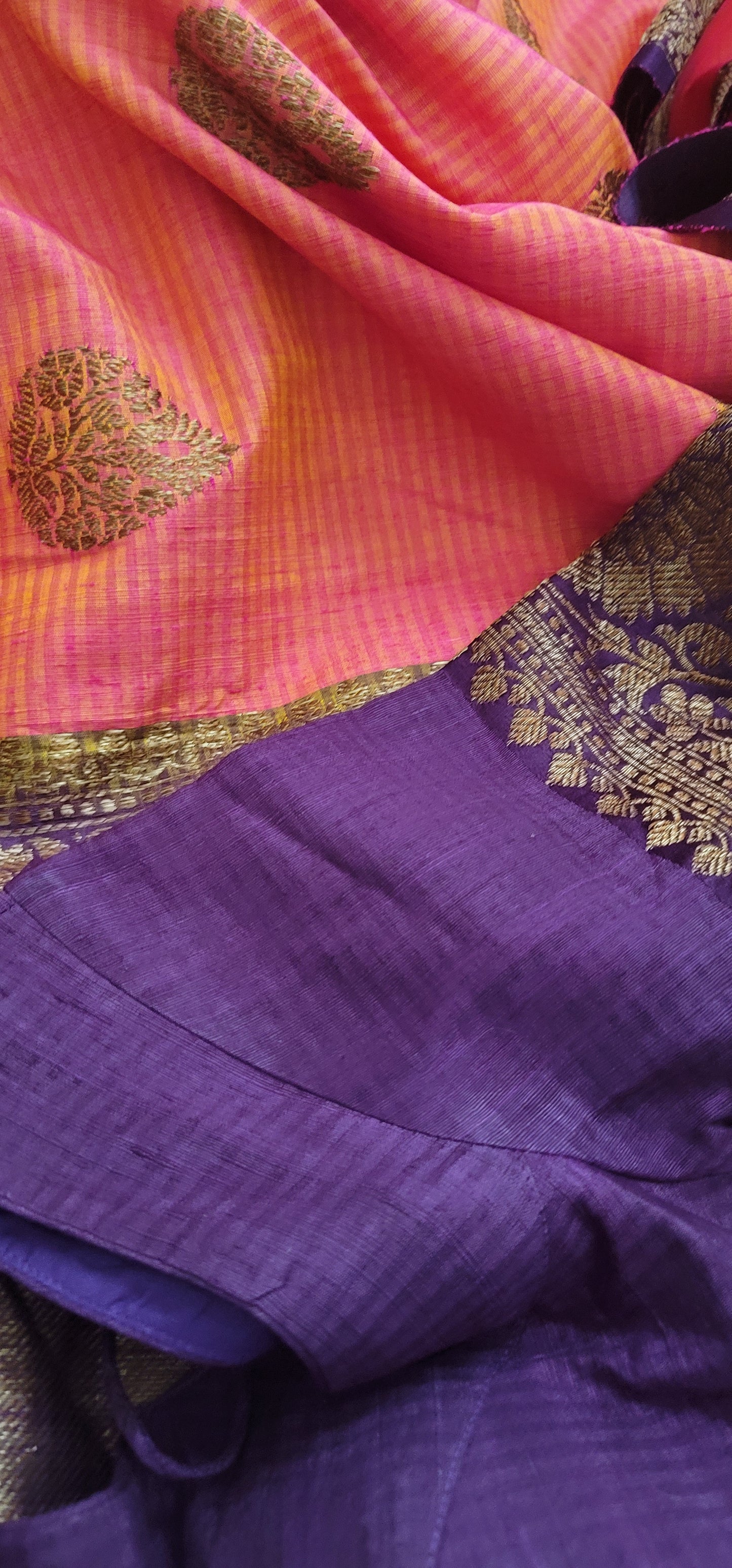 Handloom Banarasi pure dupion silk saree