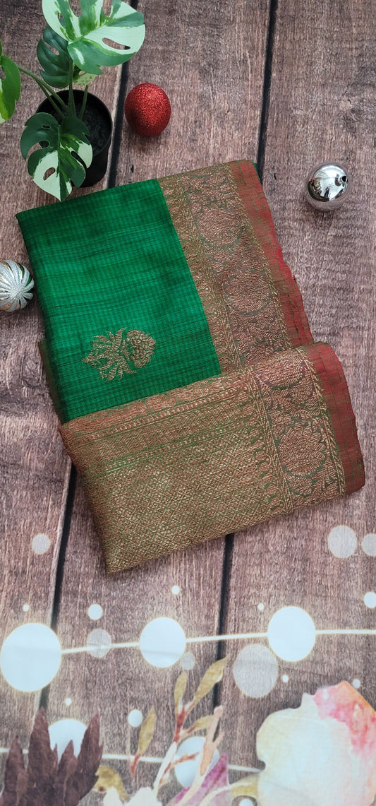 Handloom Banarasi pure dupion Silk