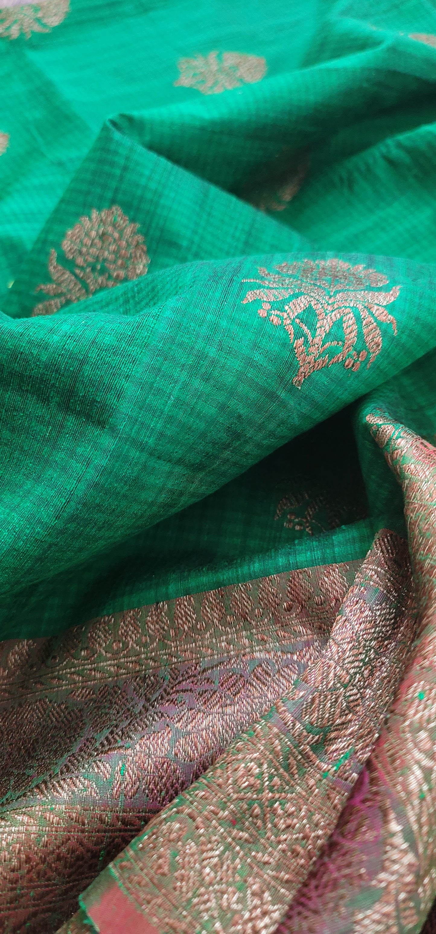 Handloom Banarasi pure dupion Silk